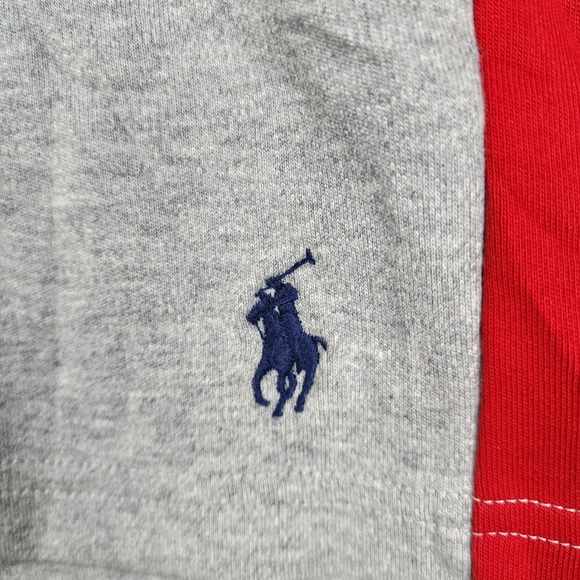 Polo Ralph Lauren Sweat Shorts Mens 2XB Gray Colorblock Big & Tall Pony Logo - Picture 5 of 10